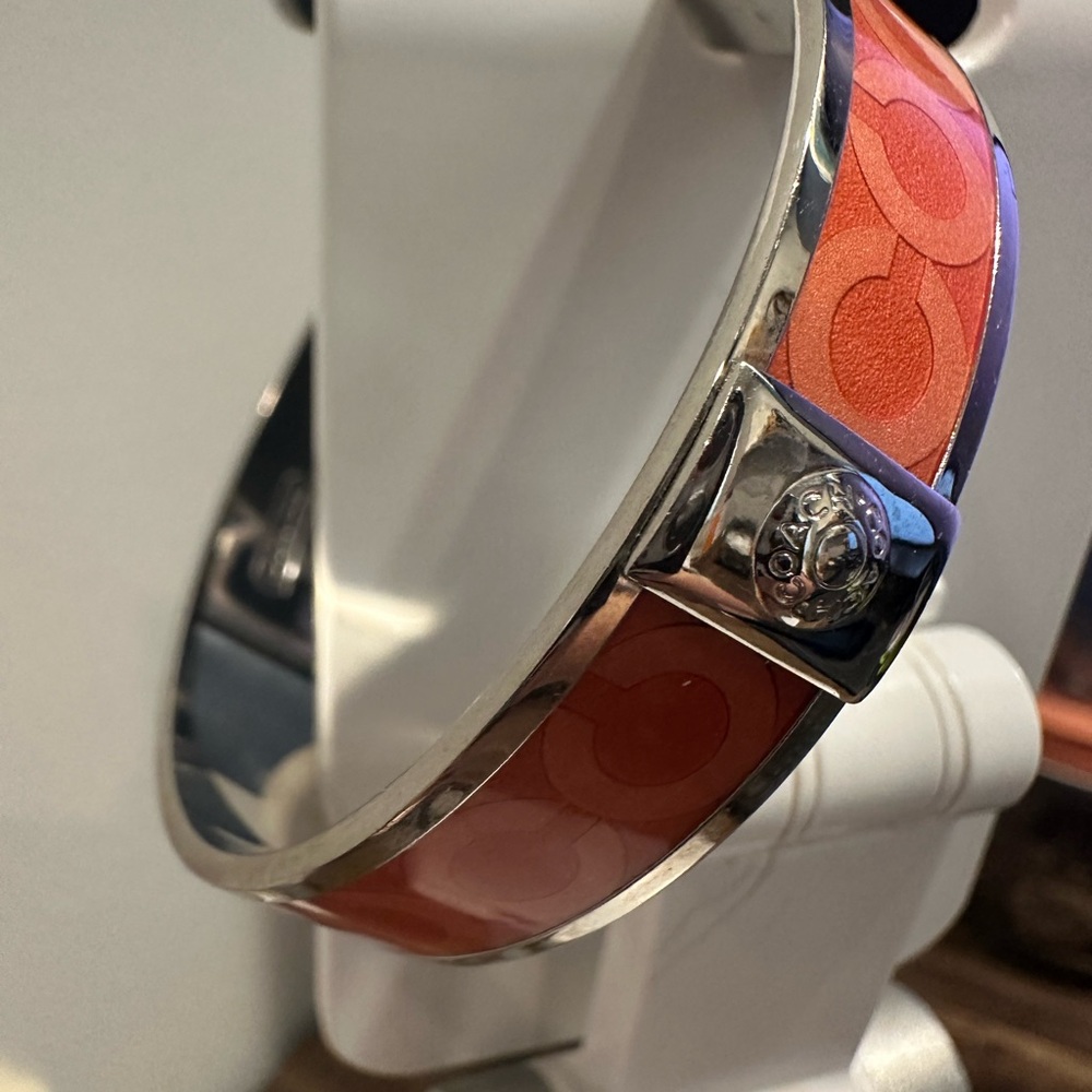 Coach Bangle Bracelet Enamel Stackable Signature … - image 2